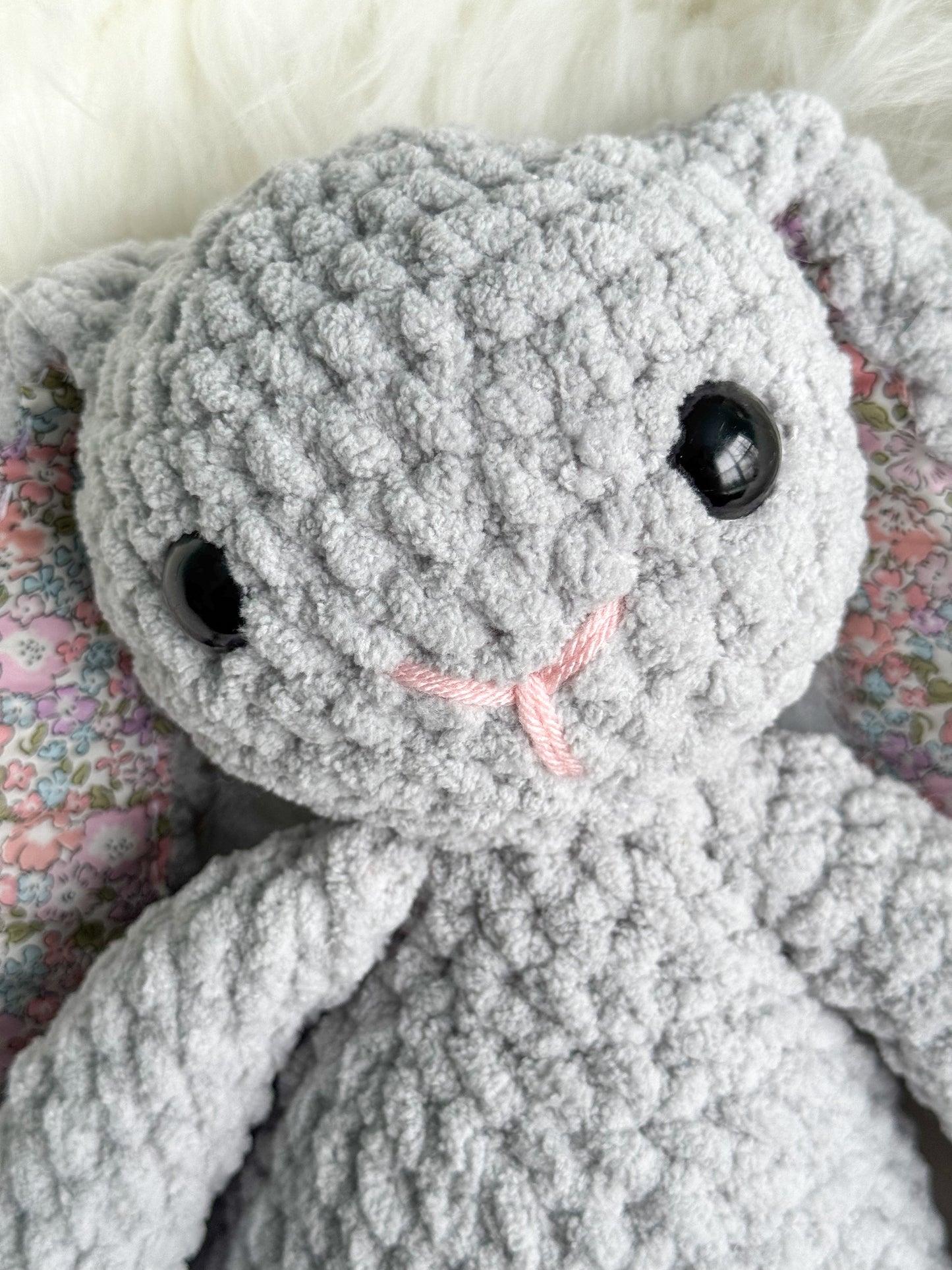 Large Floppy Boho Stuffed Bunny Toy